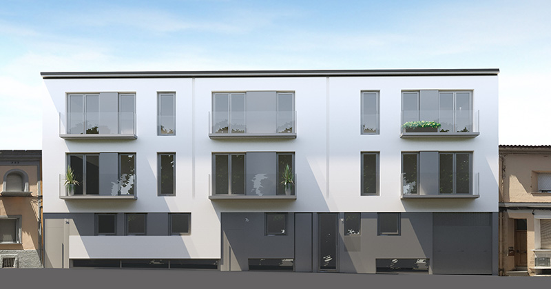 Edifici de 16 habitatges i aparcaments al C. Francesc Rogés