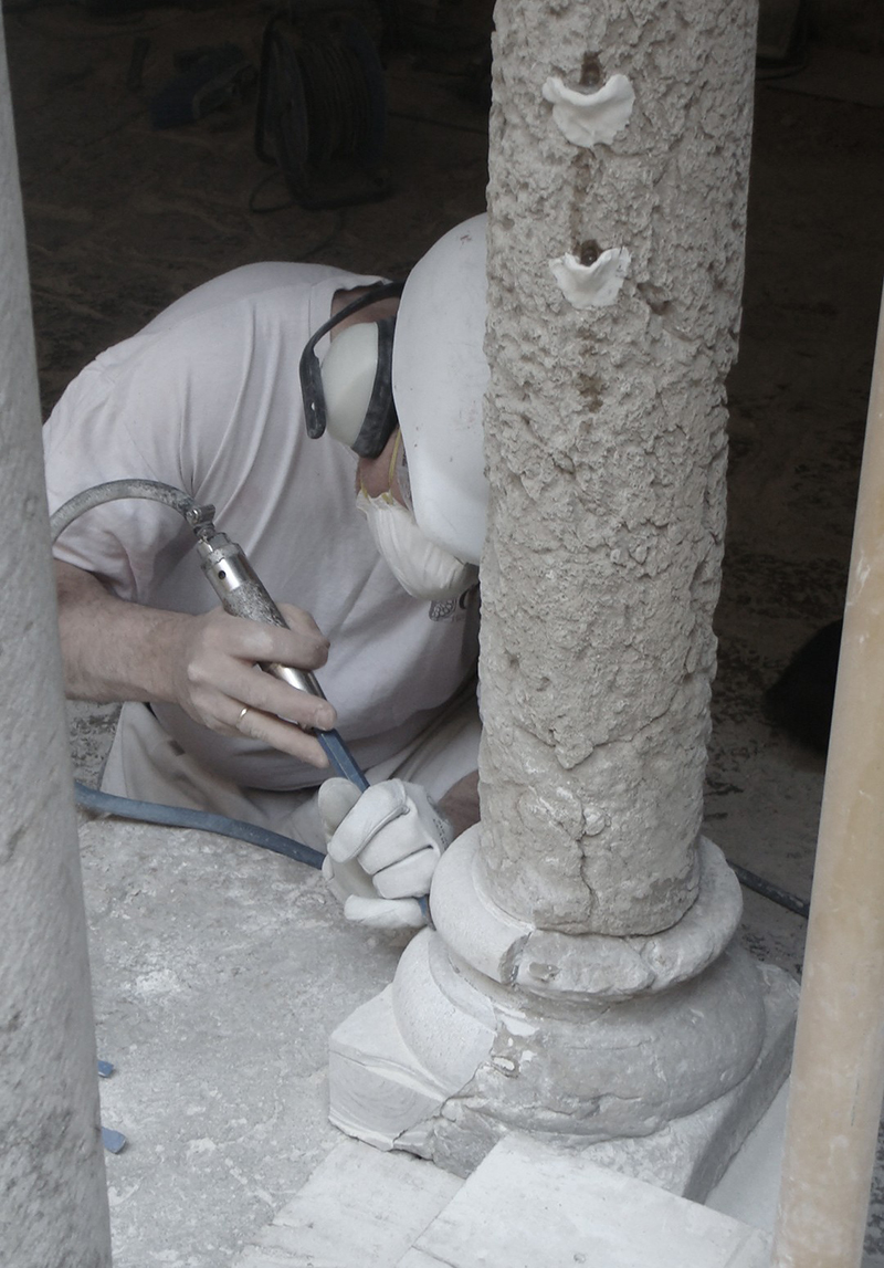 Restauració del claustre del Monestir de Sant Daniel