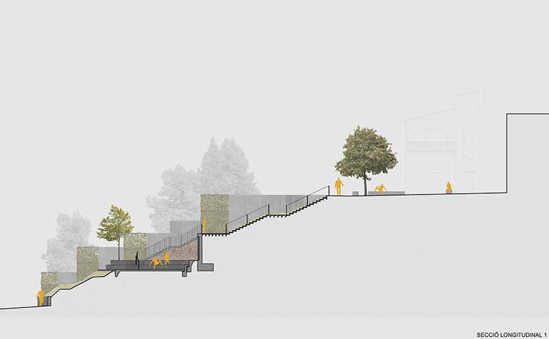 Connexió del carrer de Baix amb el Mirador