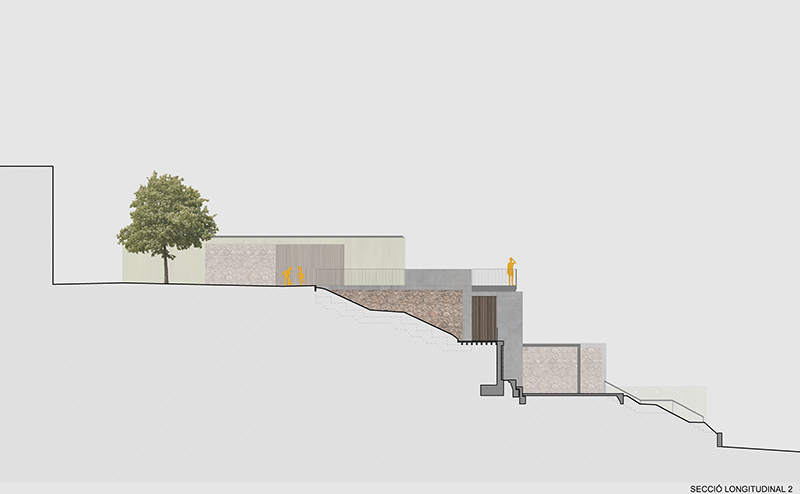 Connexió del carrer de Baix amb el Mirador